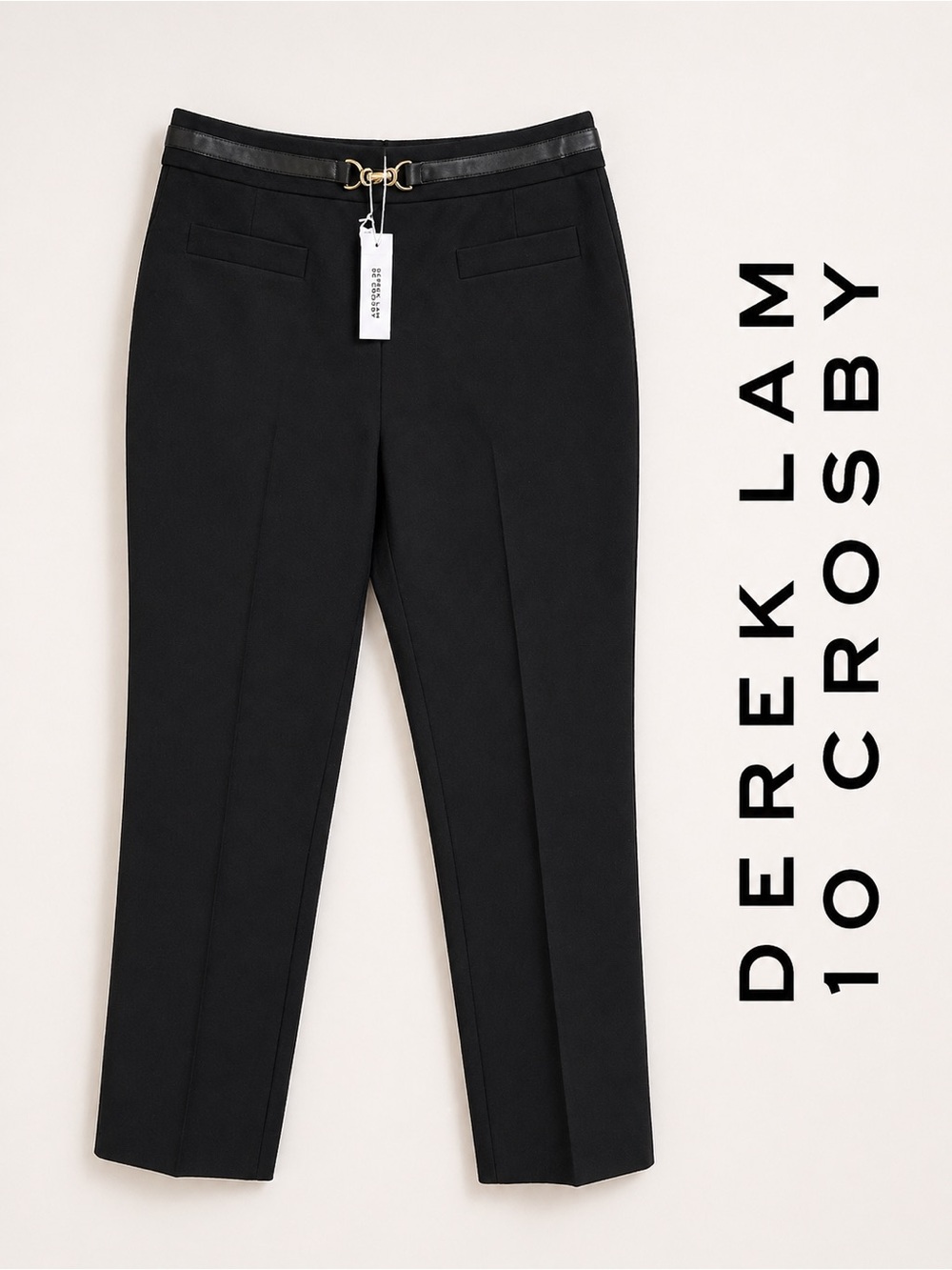 🖤 Derek Lam 10 Crosby “Fia” Belted Slim Ankle Pants – Size 6– NWT